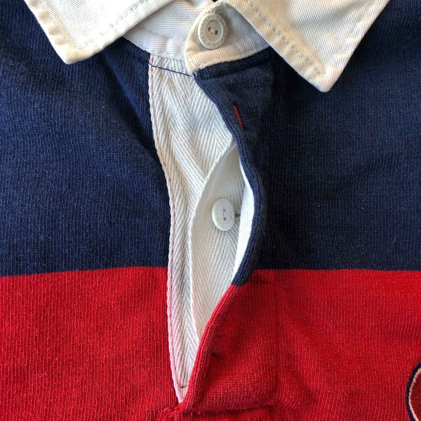 Vintage 90s NHL Montreal Canadians Barbarian Rugby Wear Long Sleeve Polo XXL