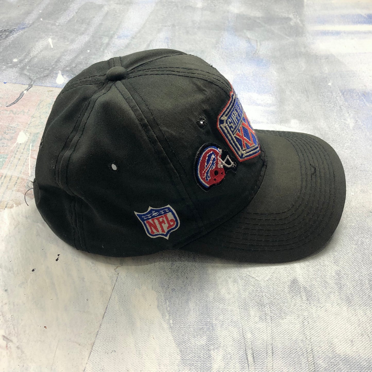 Vintage 90s Superbowl XXV Buffalo Bills Vs New York Giants Snapback Hat