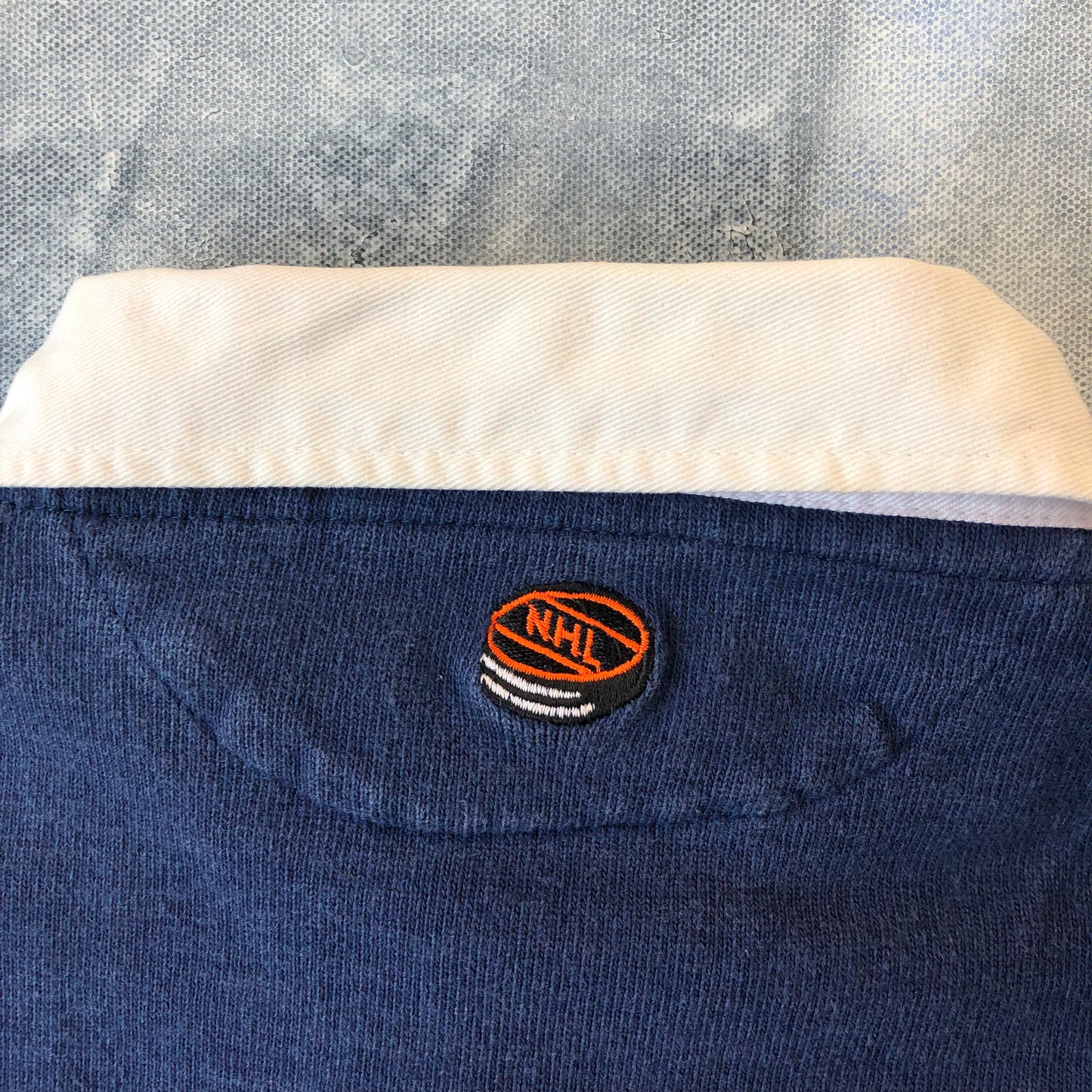 Vintage 90s NHL Montreal Canadians Barbarian Rugby Wear Long Sleeve Polo XXL