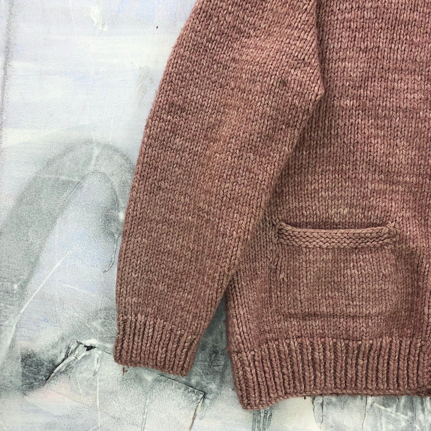 Vintage Wool Cardigan Zip Sweater L