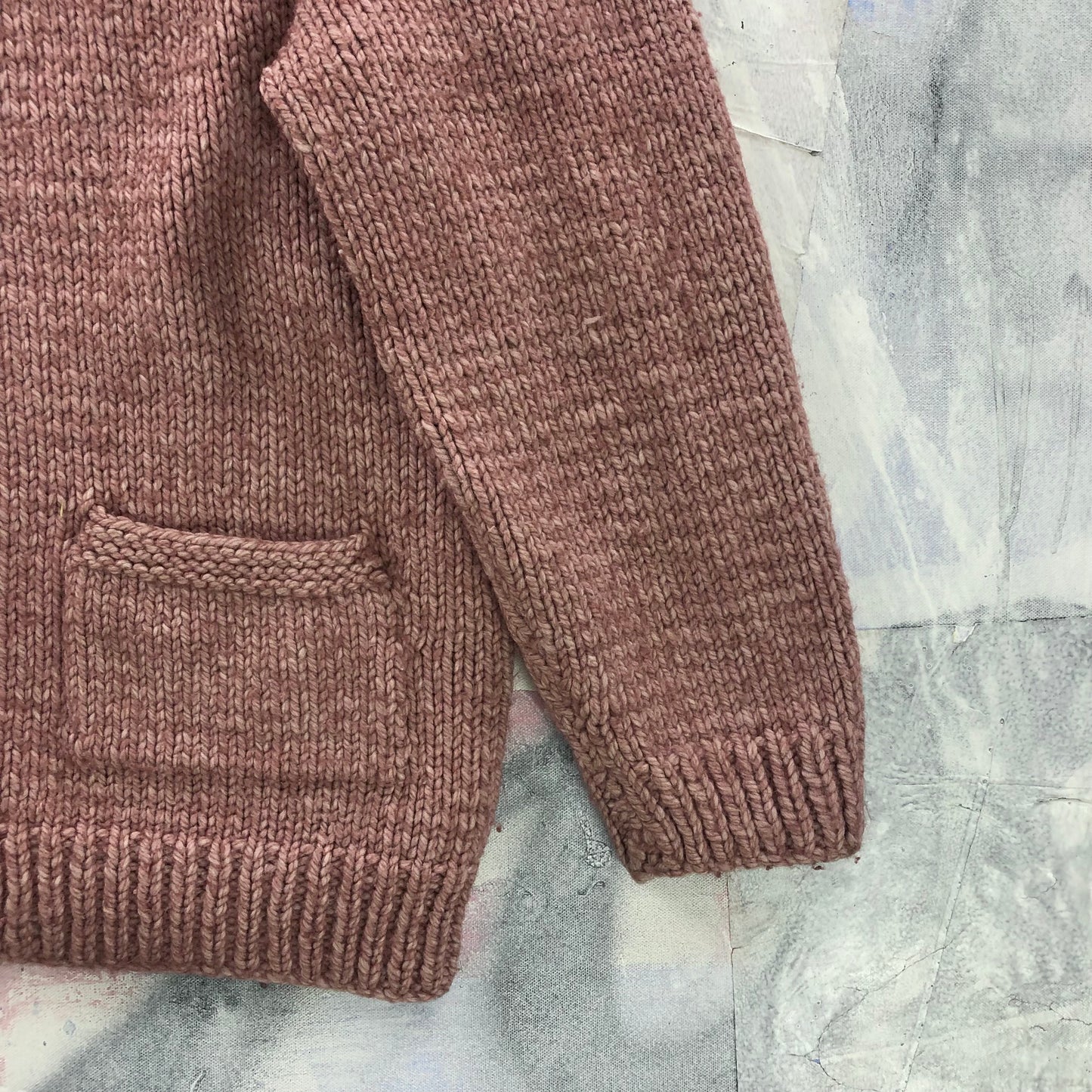 Vintage Wool Cardigan Zip Sweater L