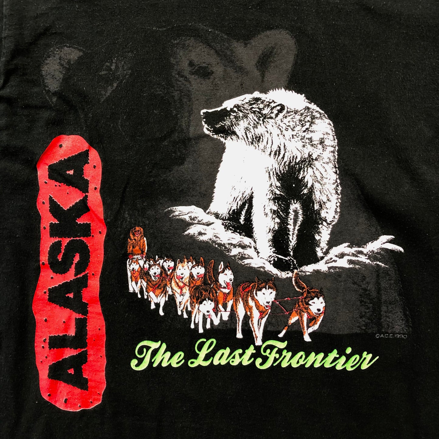 Alaska The Last Frontier USA Retro T Shirt L