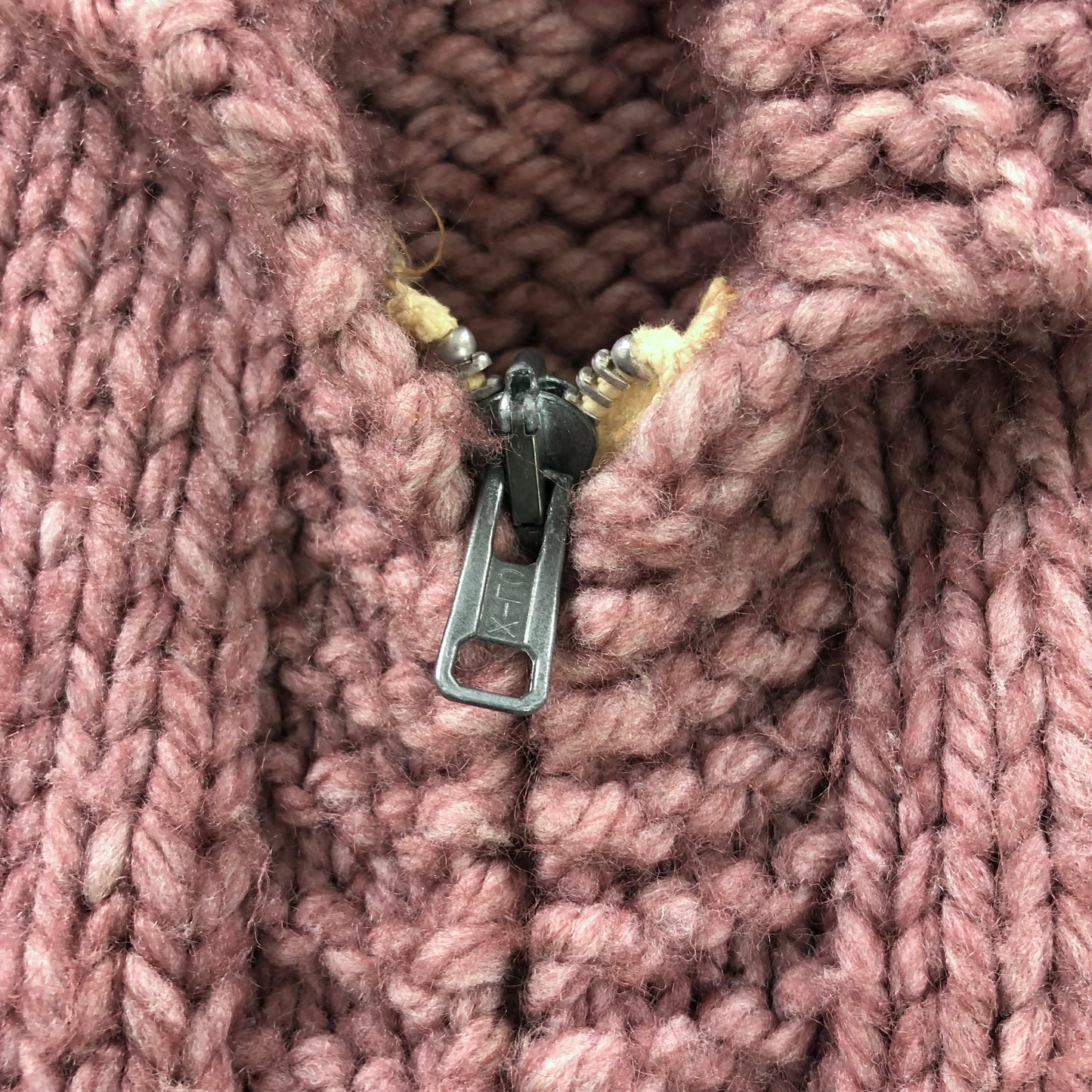 Vintage Wool Cardigan Zip Sweater L