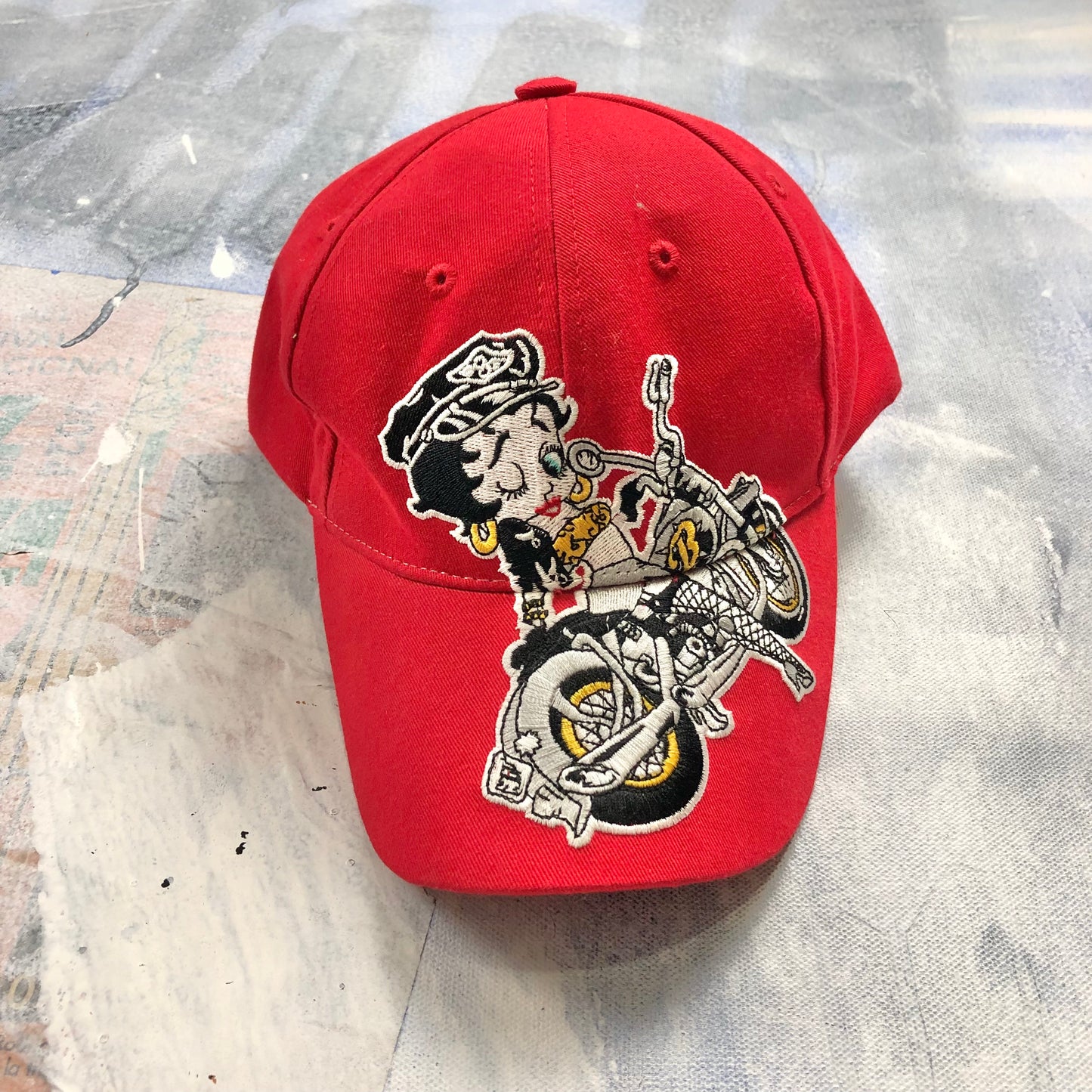 Vintage Betty Boop Biker Snapback Hat