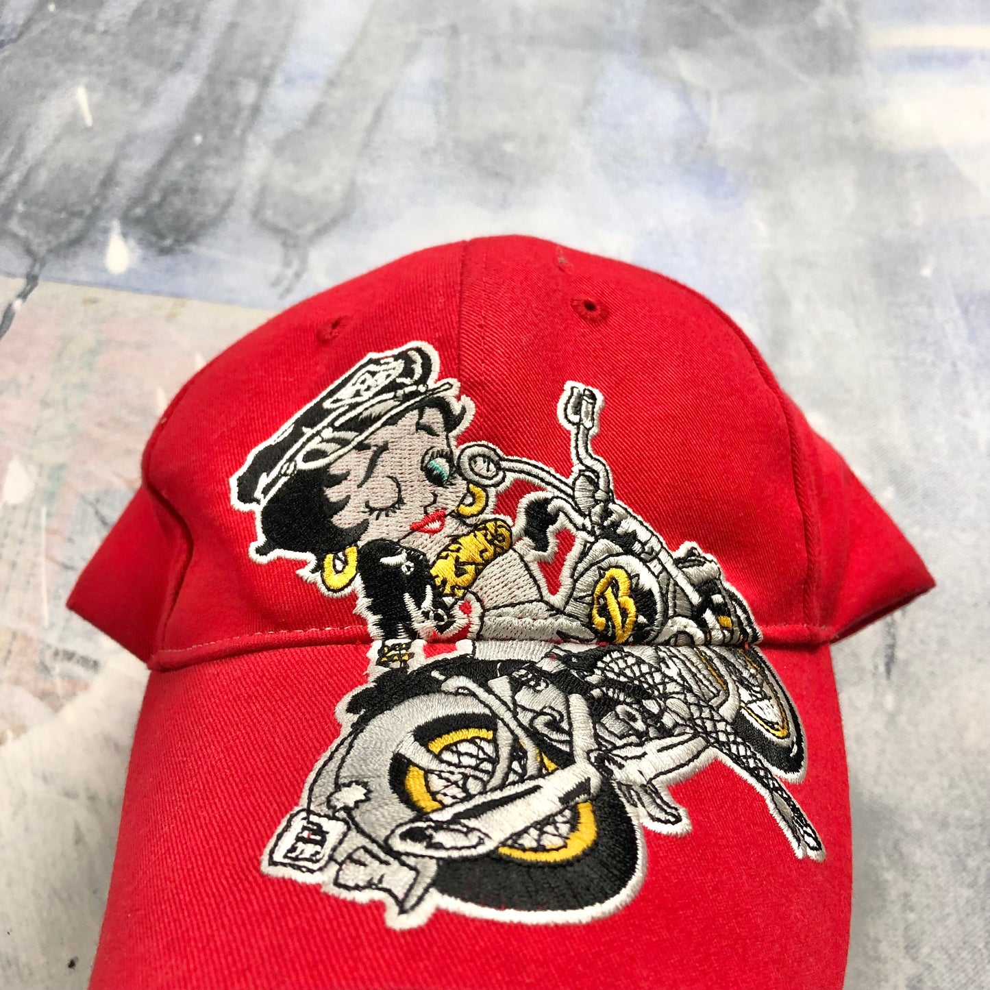 Vintage Betty Boop Biker Snapback Hat