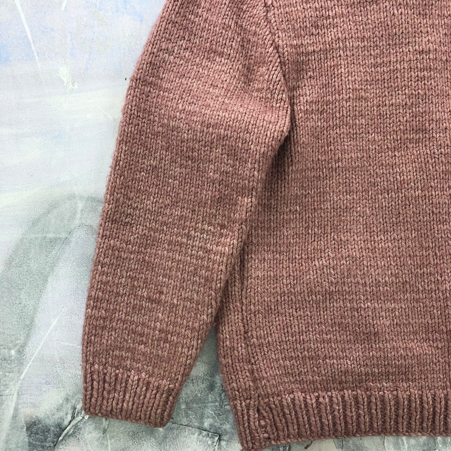 Vintage Wool Cardigan Zip Sweater L