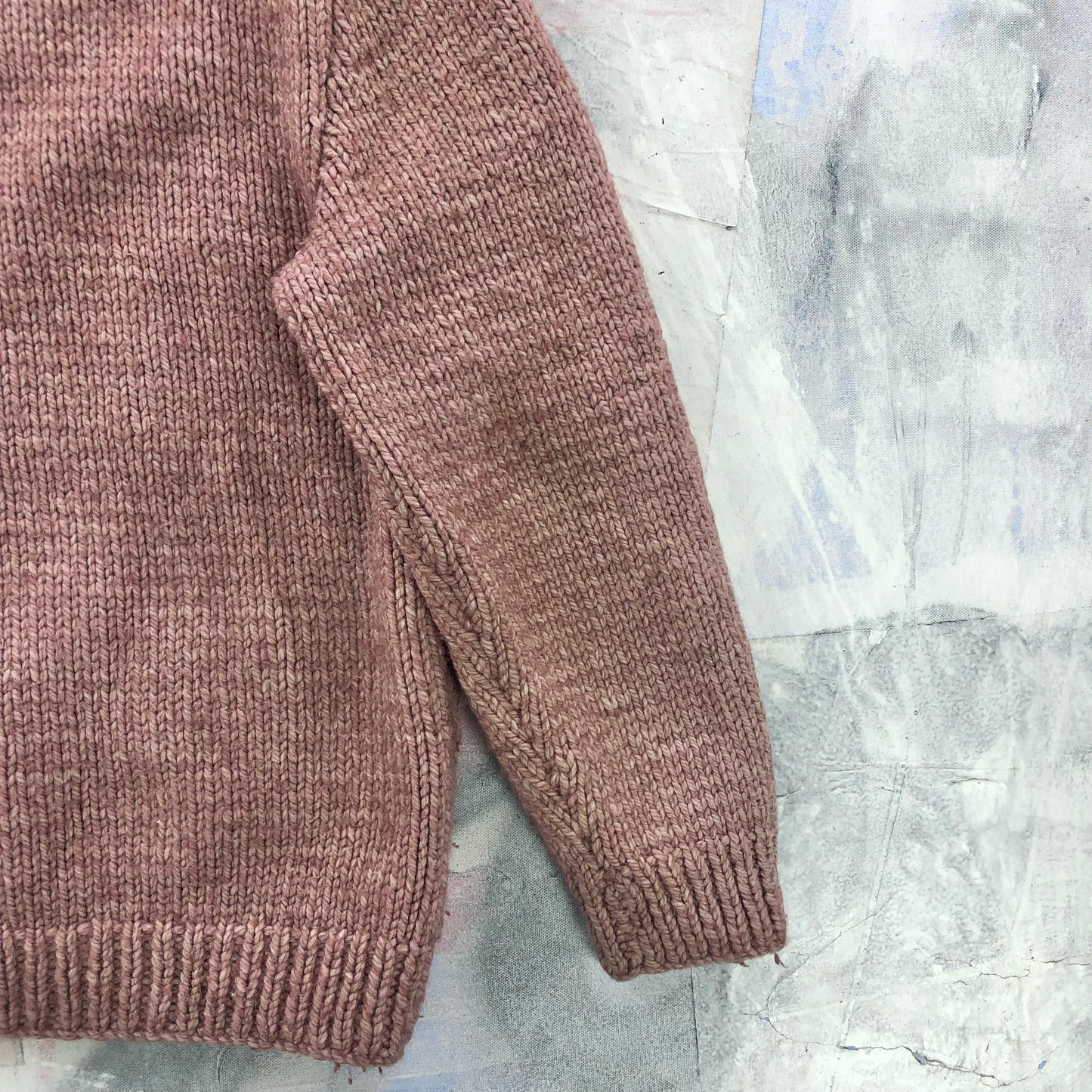 Vintage Wool Cardigan Zip Sweater L