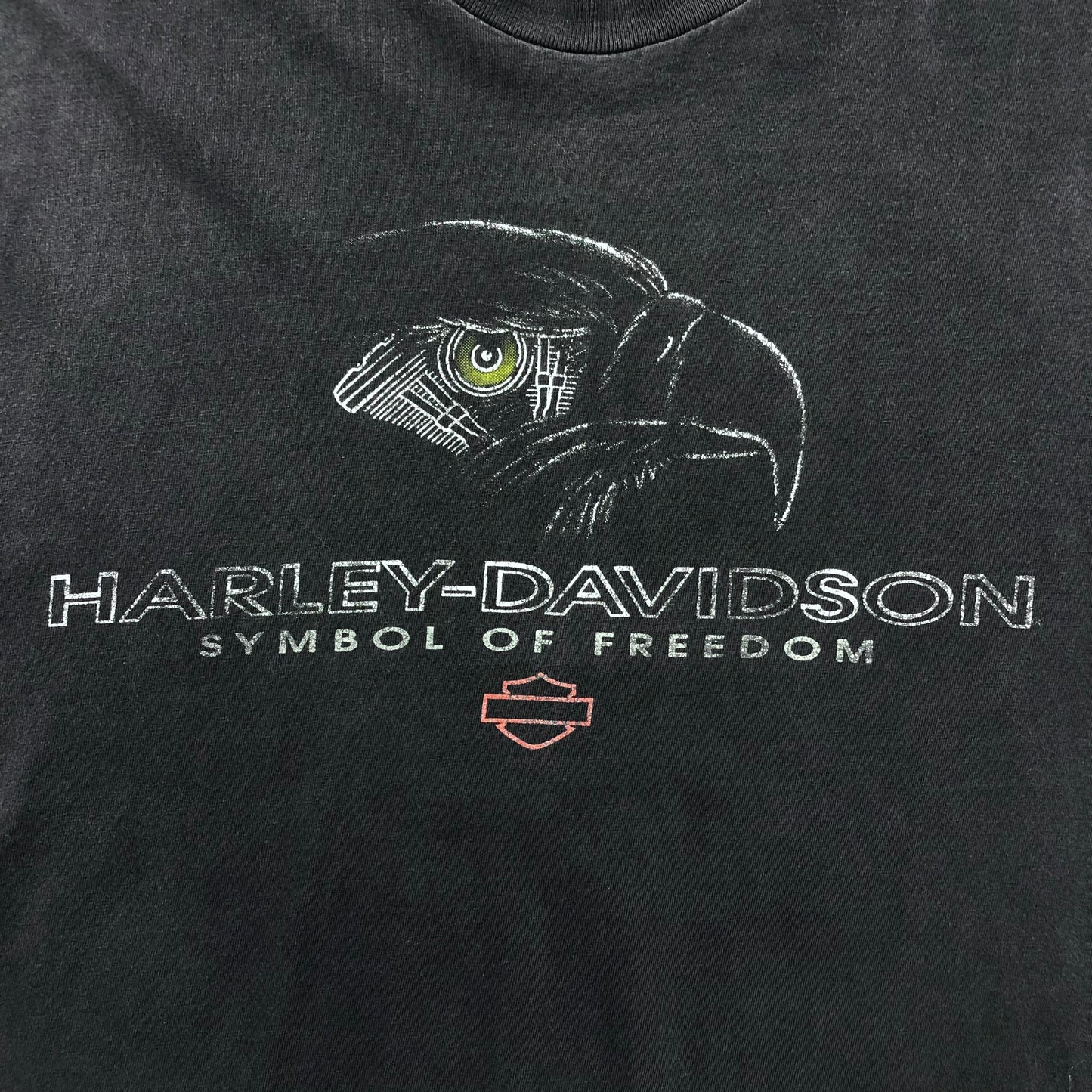 Vintage 90s USA Harley Davidson Motorcycles Santa Barbara California Custom Cut Off T Shirt L