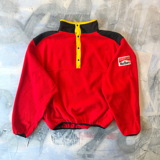 Vintage Malboro Unlimited Quarter Button Fleece Sweatshirt L