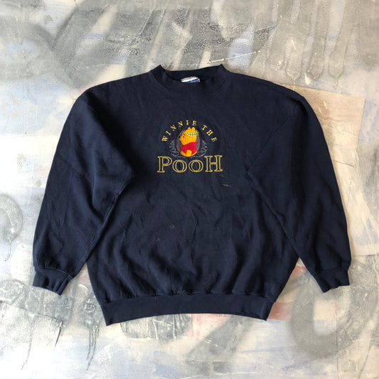 Disney Winnie The Pooh Retro USA Crewneck Sweatshirt L