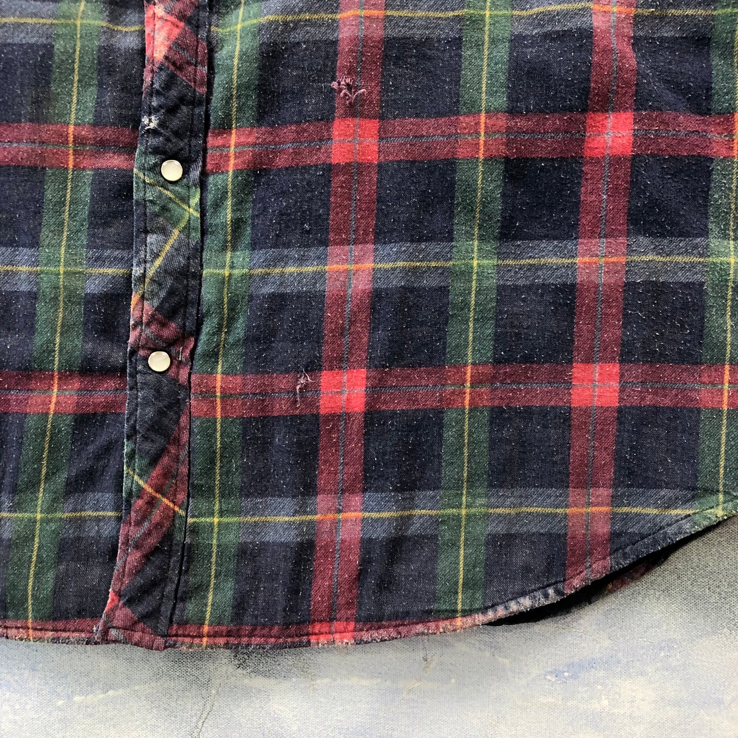 Kodiak Distressed Quilted Lined Button Flannel XXL