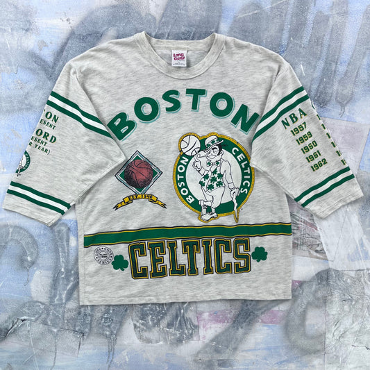 Vintage 90s USA NBA Boston Celtics Champions AOP T Shirt  XL
