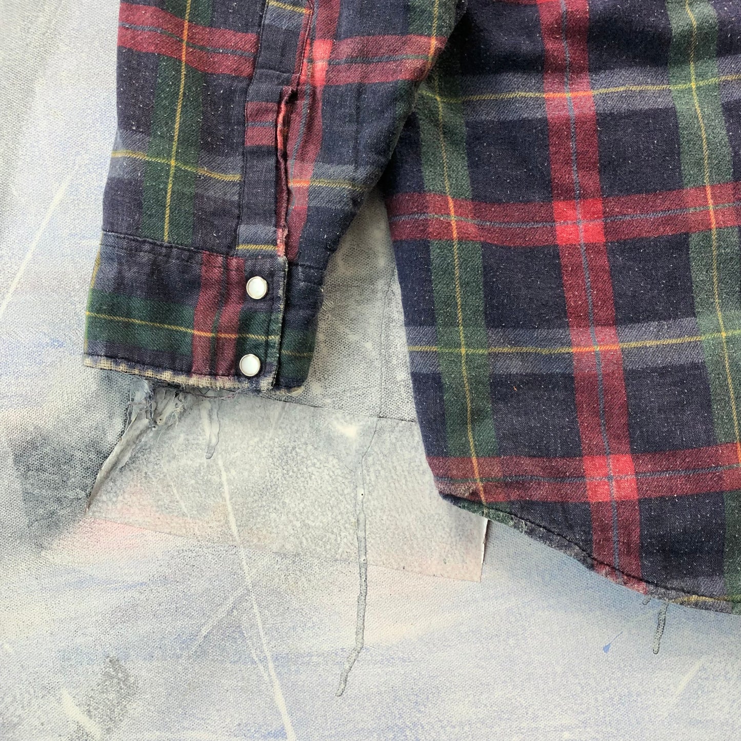 Kodiak Distressed Quilted Lined Button Flannel XXL