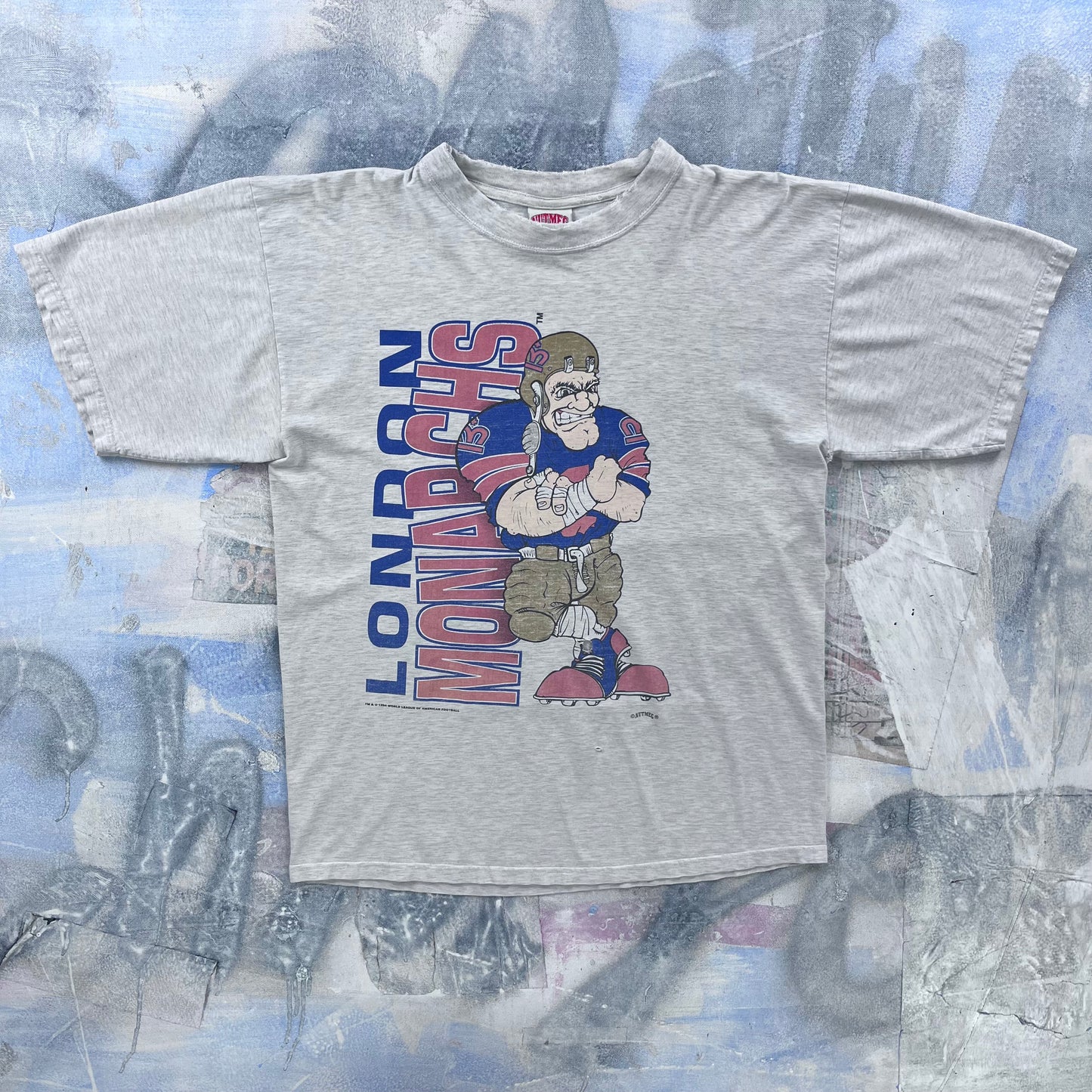 Vintage 90s USA London Monarchs T Shirt L