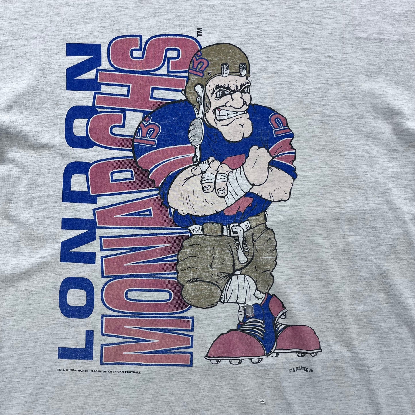 Vintage 90s USA London Monarchs T Shirt L