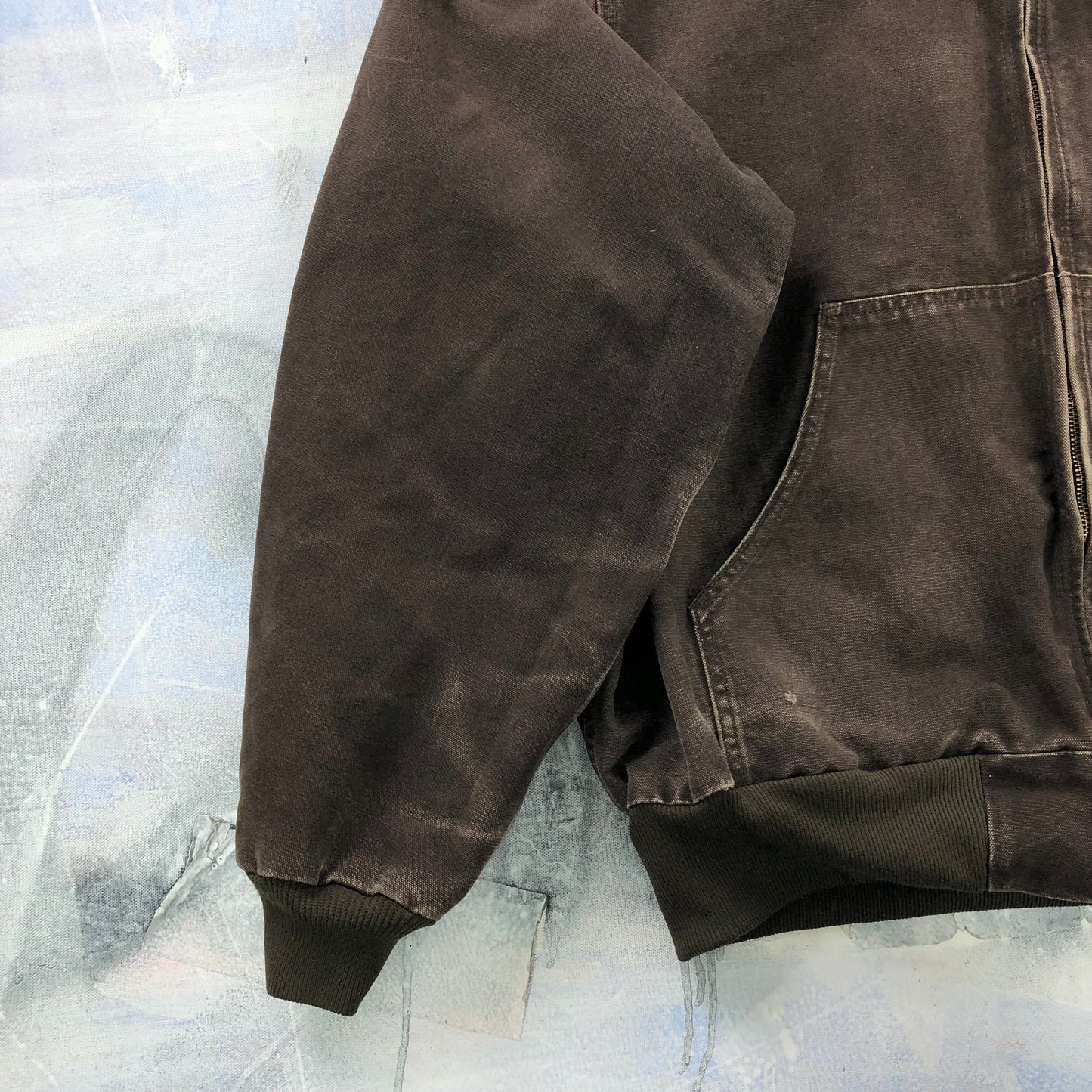 Vintage Carhartt J25 Thermal Lined Workwear Zip Hooded Jacket XL