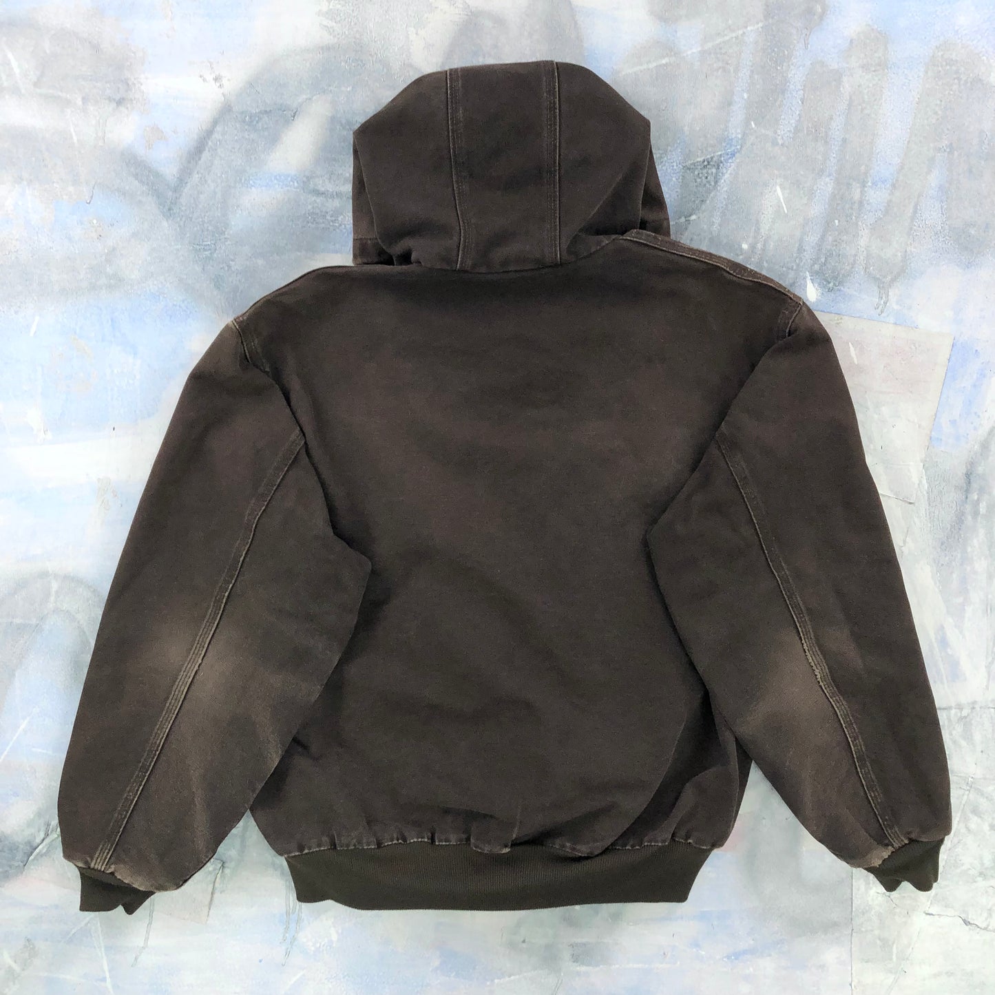 Vintage Carhartt J25 Thermal Lined Workwear Zip Hooded Jacket XL