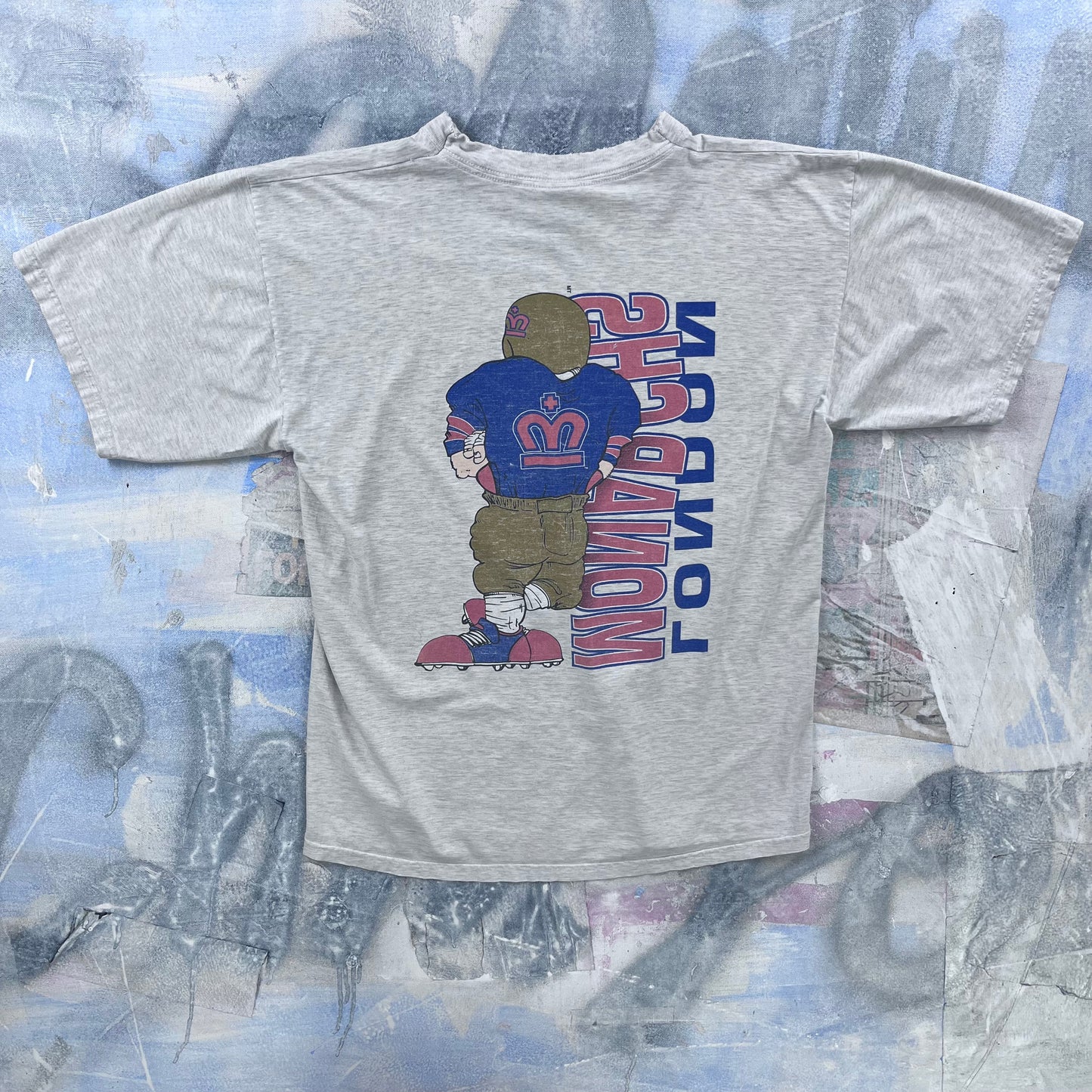 Vintage 90s USA London Monarchs T Shirt L