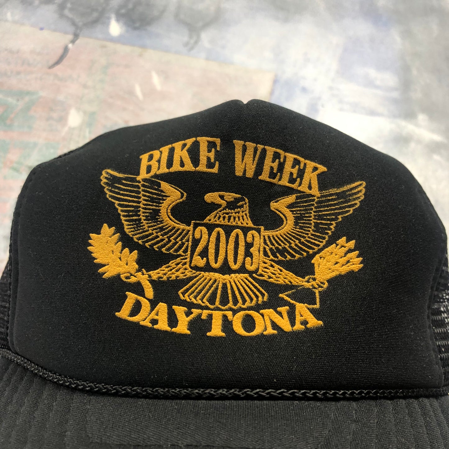 Vintage 2003 Daytona Bike Week Trucker Snapback Hat