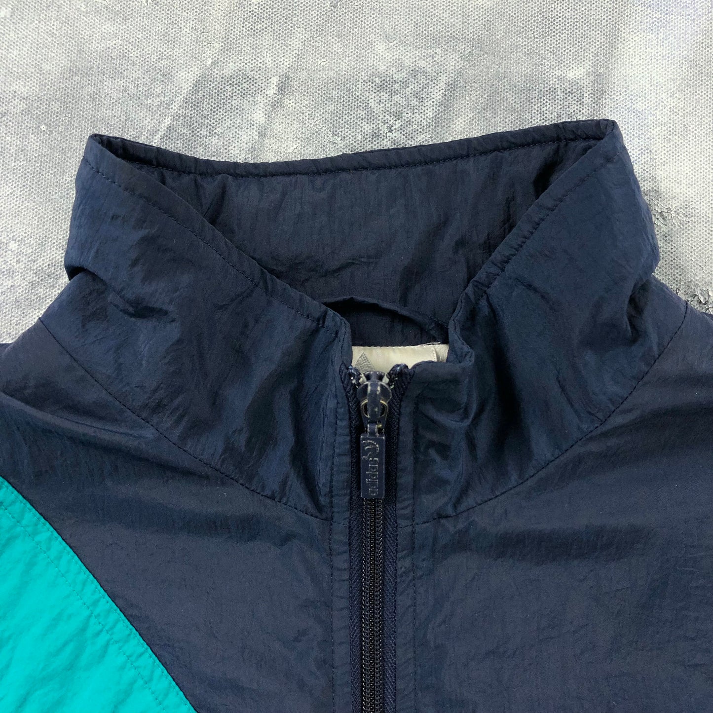 Vintage 90s Adidas Three Stripes Edmonton Wrestling Club Blanket Lined Windbreaker Zip Jacket M