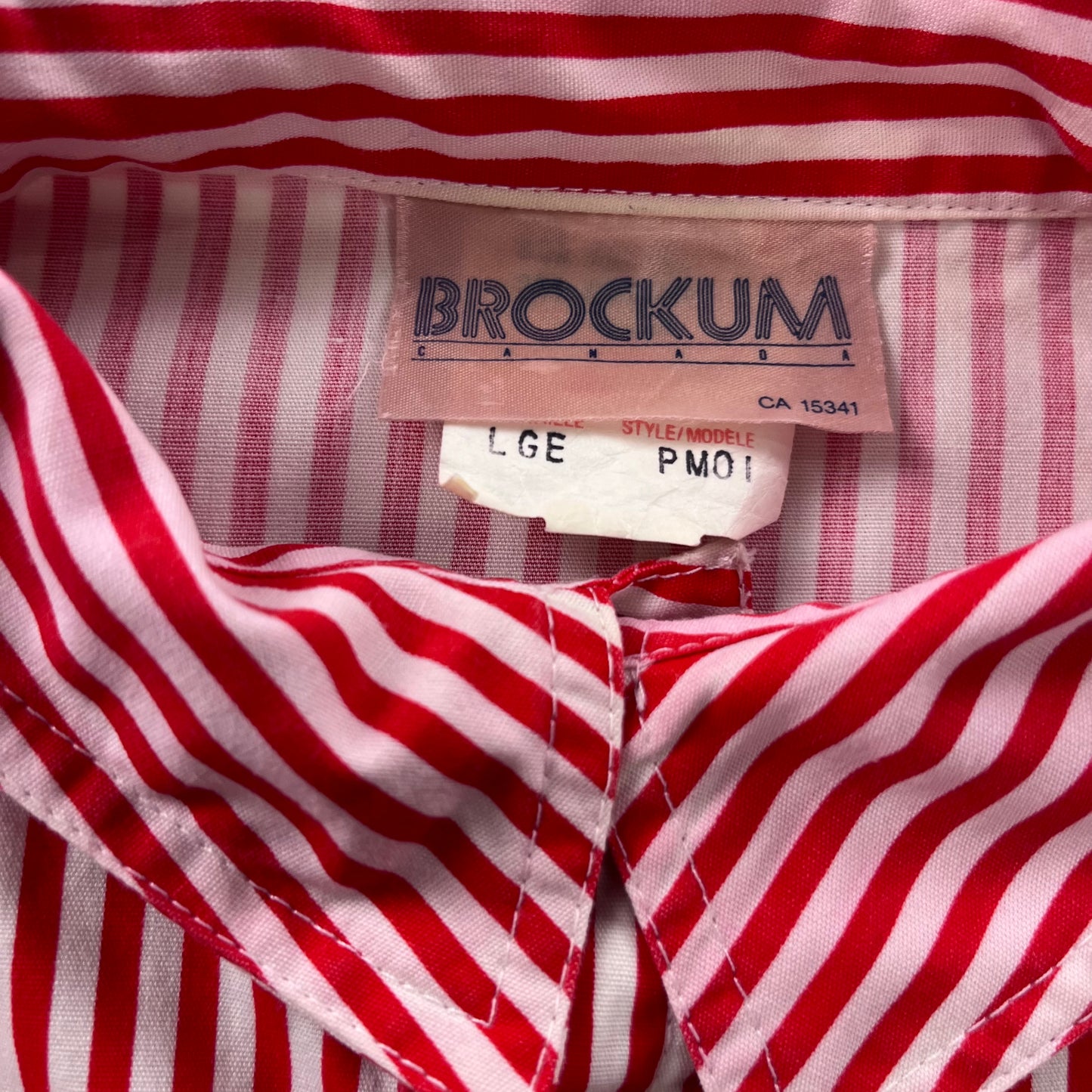 Vintage Coca Cola Classic Stripe Button Shirt L