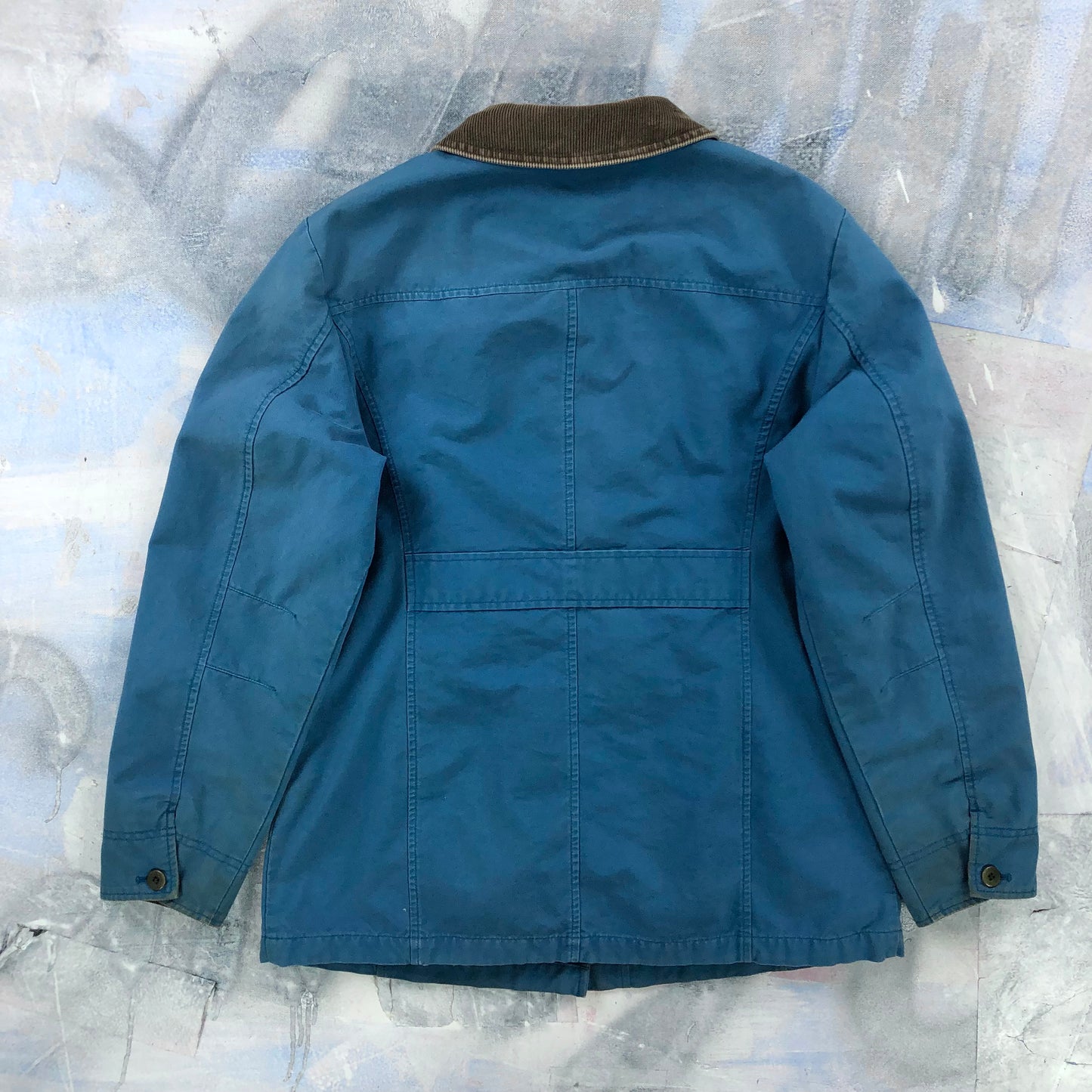 L.L Bean Plaid Lined Corduroy Collar Barn Button Jacket S