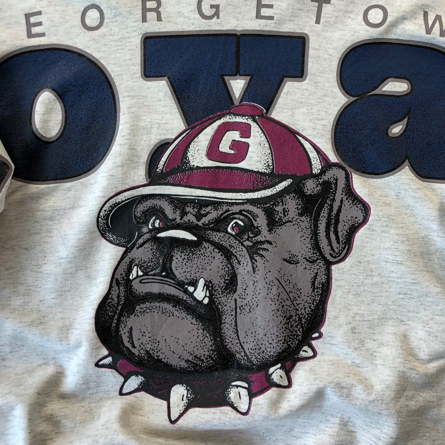 Vintage Georgetown University Hoyas Hoodie Sweatshirt XL