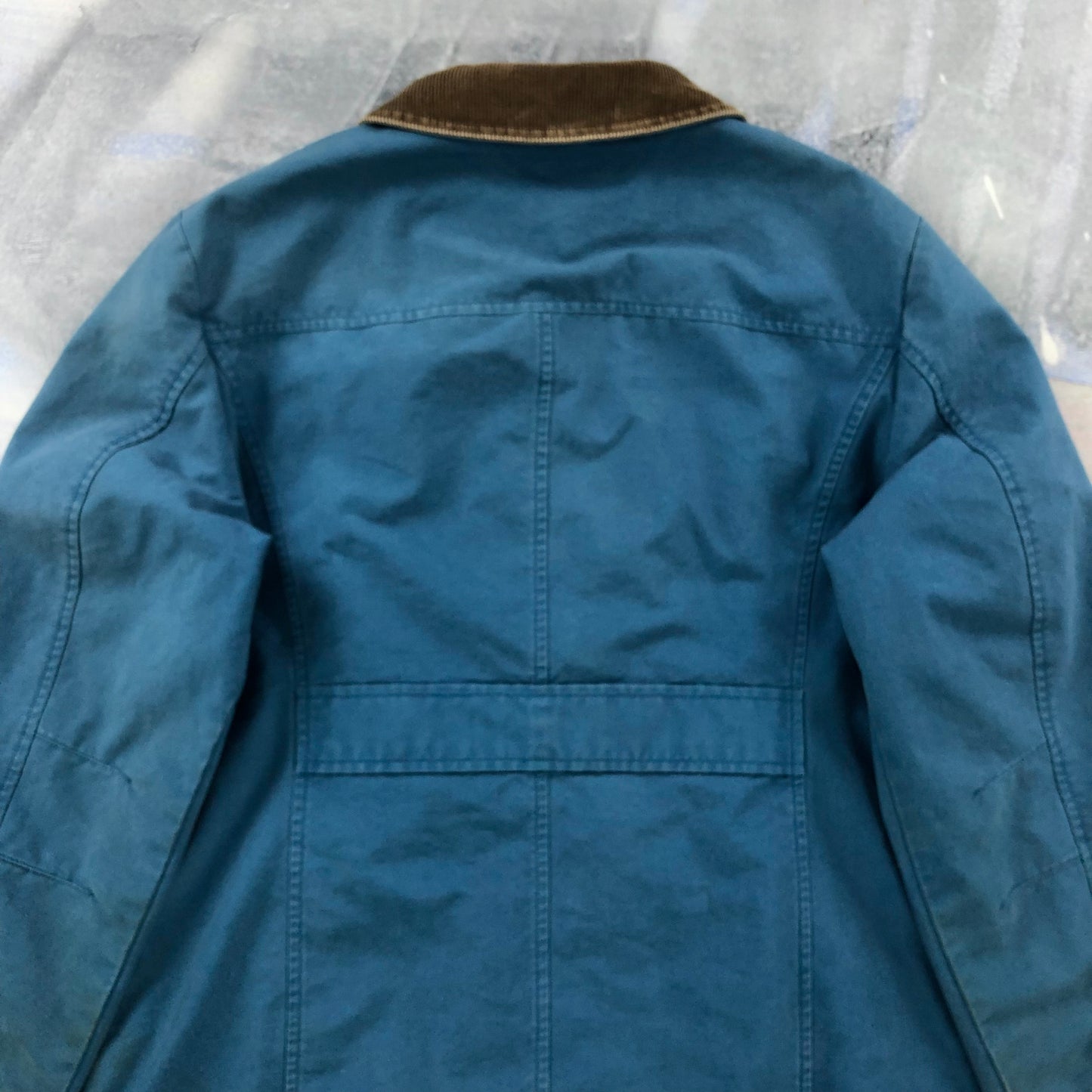 L.L Bean Plaid Lined Corduroy Collar Barn Button Jacket S