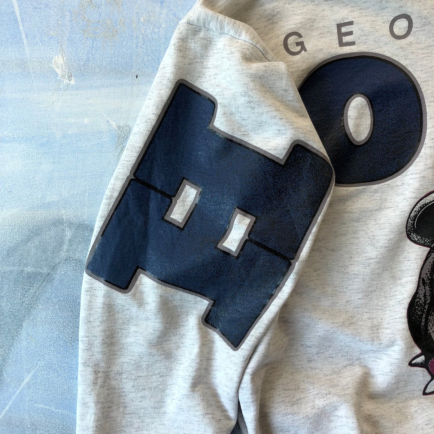 Vintage Georgetown University Hoyas Hoodie Sweatshirt XL