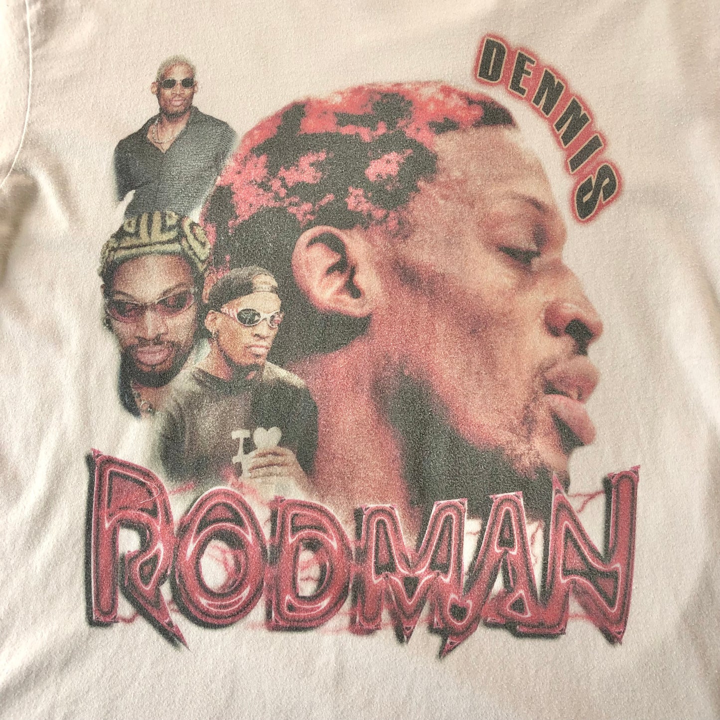 Vintatge Dennis Rodman Chicago Bulls T Shirt L