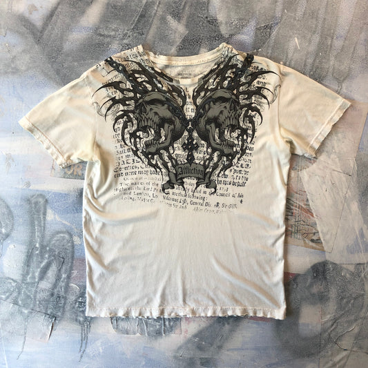 Vintage Affliction Skull Cross T Shirt M