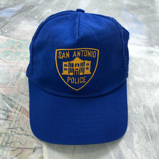 Vintage San Antonio Texas Police Trucker Snapback Hat