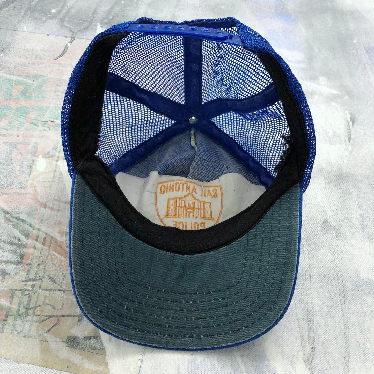 Vintage San Antonio Texas Police Trucker Snapback Hat