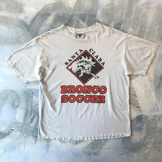 Vintage USA Lee Santa Clara University Bronco Soccer T Shirt XL