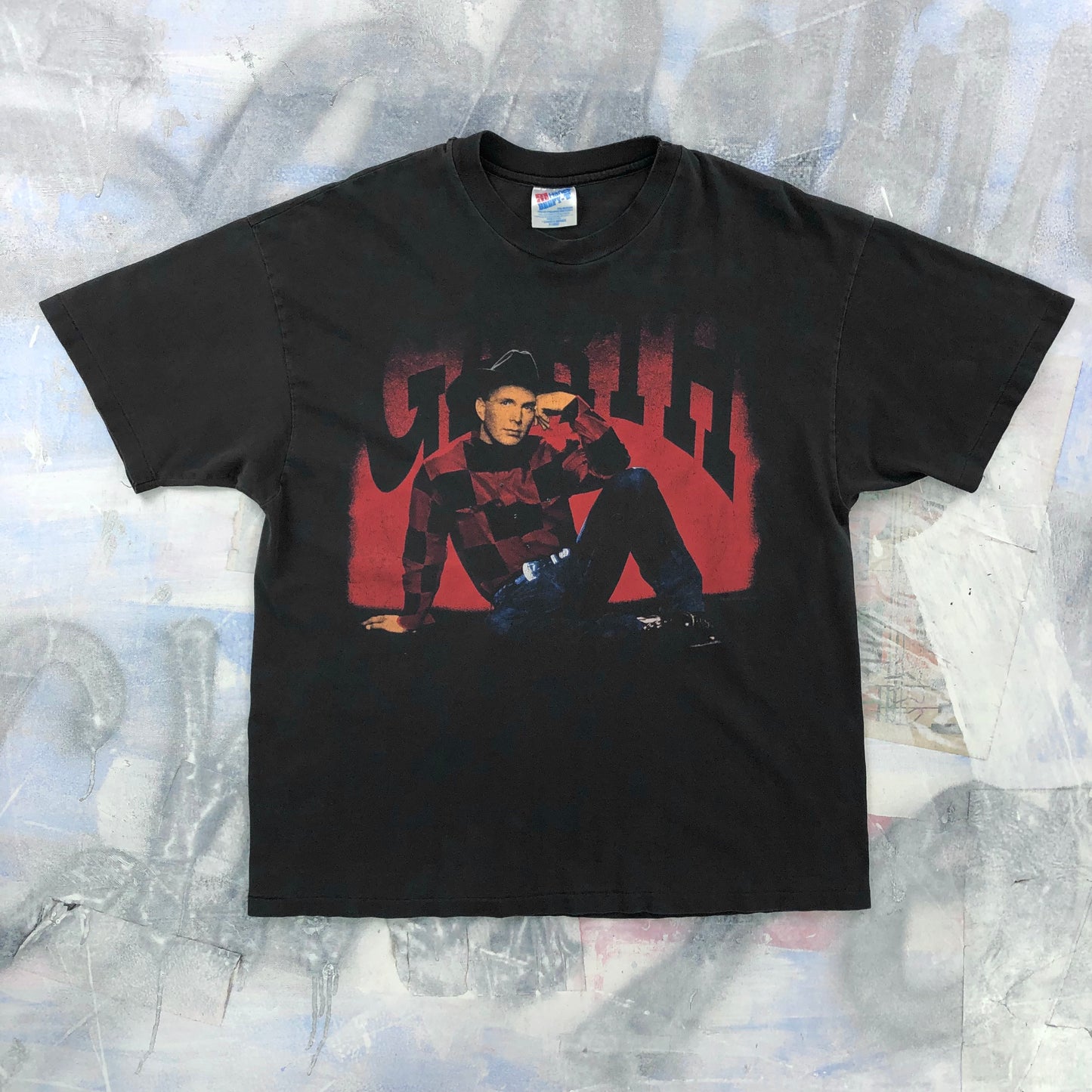 Vintage 90s USA Garth Brooks On Tour Single Stitch T Shirt XL
