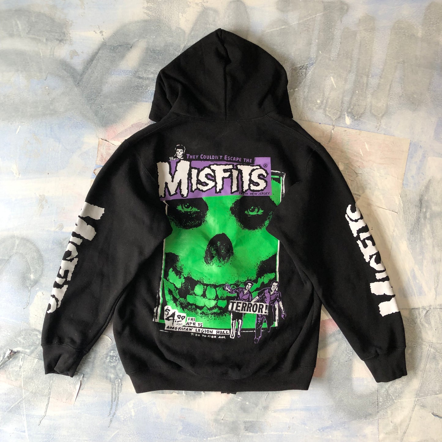 Misfits Band The Roxx Hoodie Zip Sweatshirt L