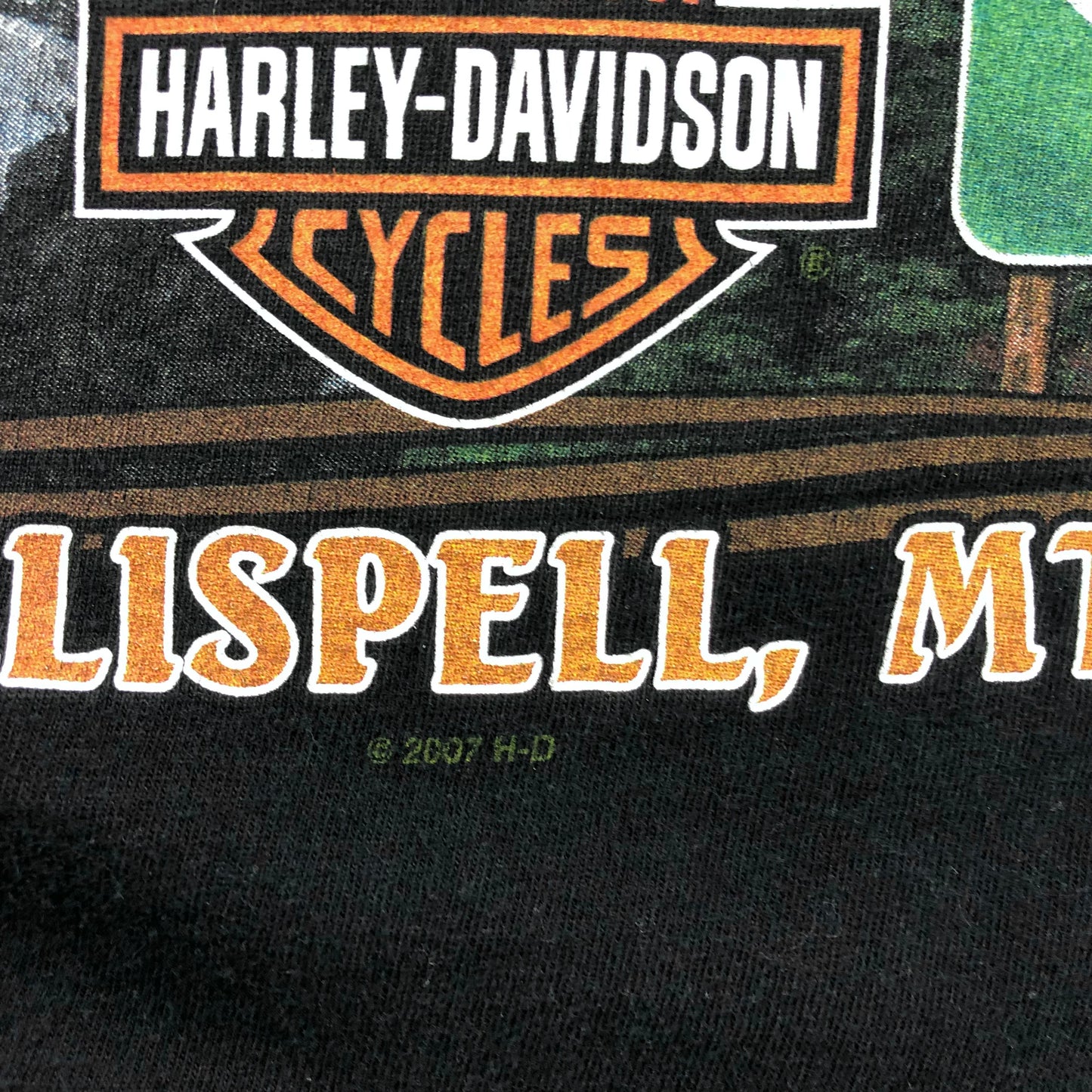 Vintage Harley Davidson Motorcycles Joker Flames Montana Long Sleeve T Shirt L