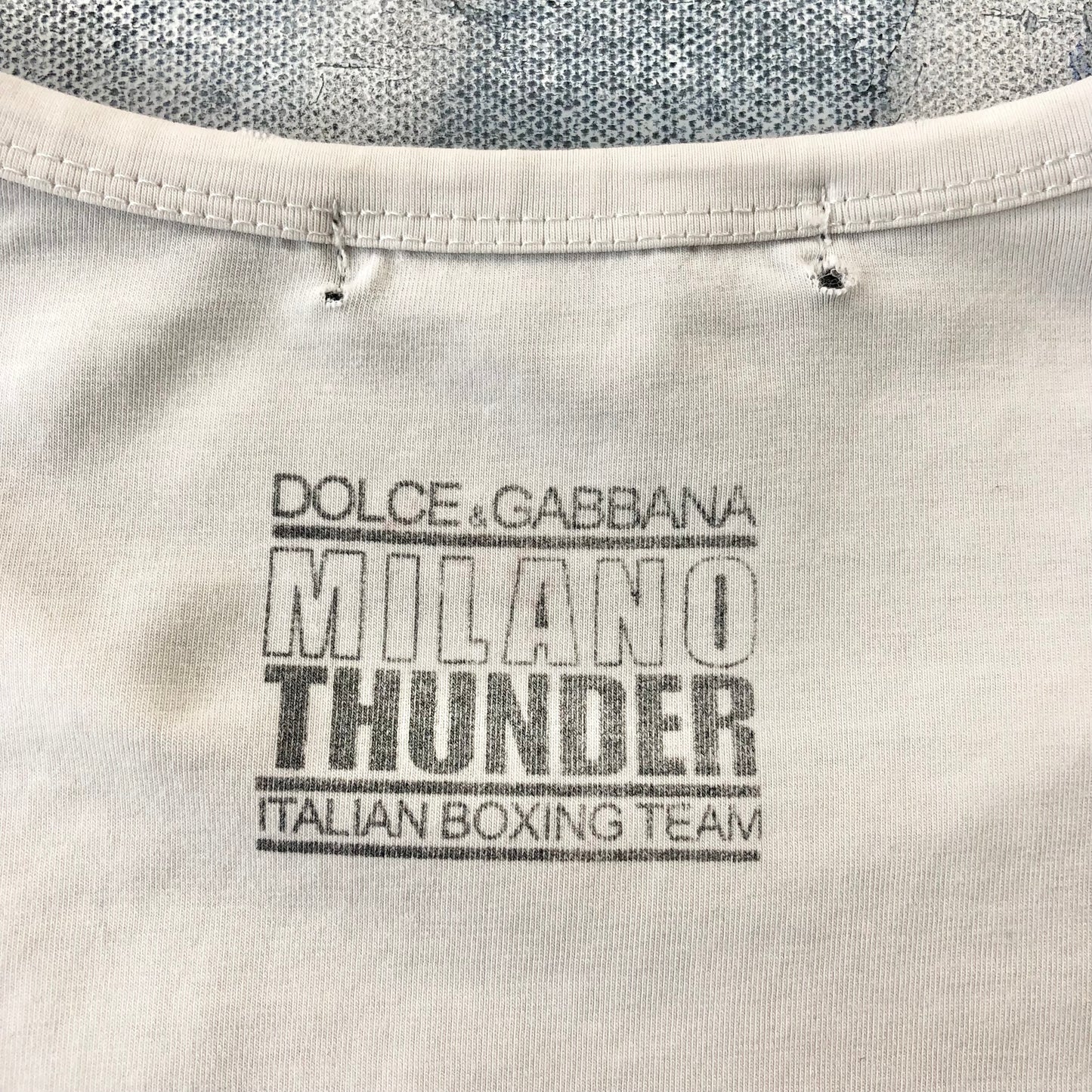 Dolce & Gabbana Mike Tyson Milano Thunder Boxing Team T Shirt L