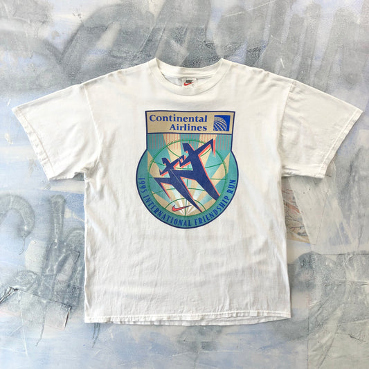 Vintage 90s Nike New York City Marathon International Friendship Run T Shirt L