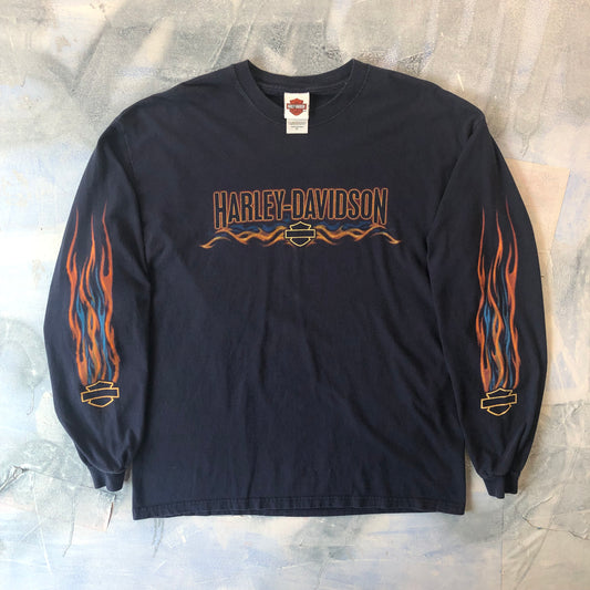 Vintage USA Harley Davidson Motorcycles Fort McMurray Alberta Canada T Shirt XL