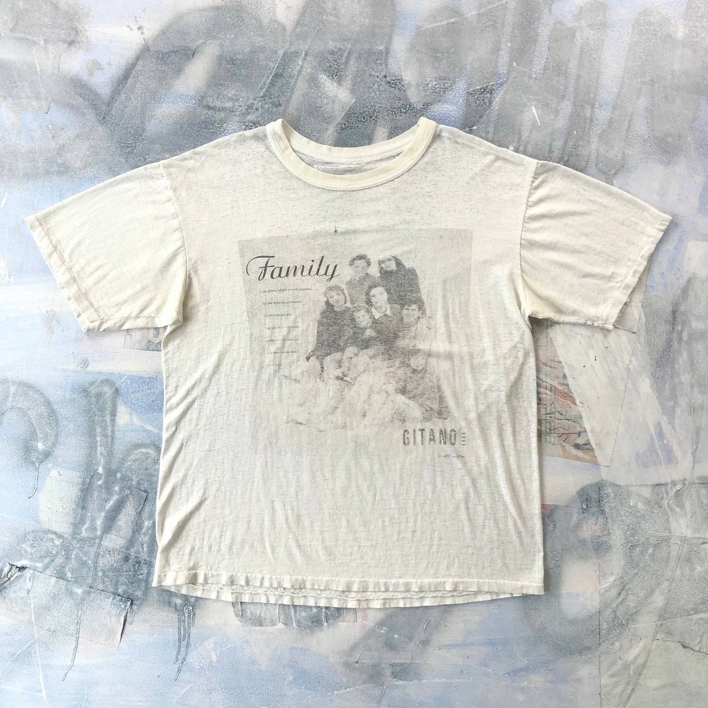 Vintage 90s McCalls Gitano Family Limited Edition Single Stitch T Shirt XL