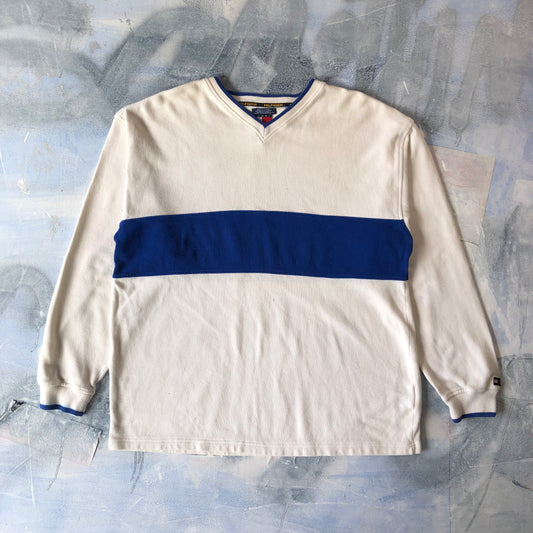 Tommy Hilfiger Retro V Neck Sweater XL