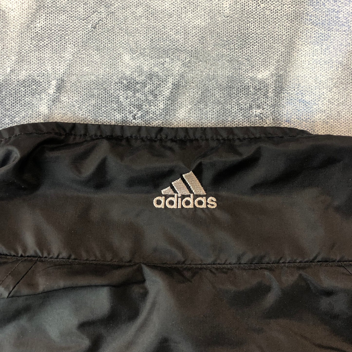 Vintage 90s Adidas Three Stripes Lined Windbreaker Zip Jacket XL