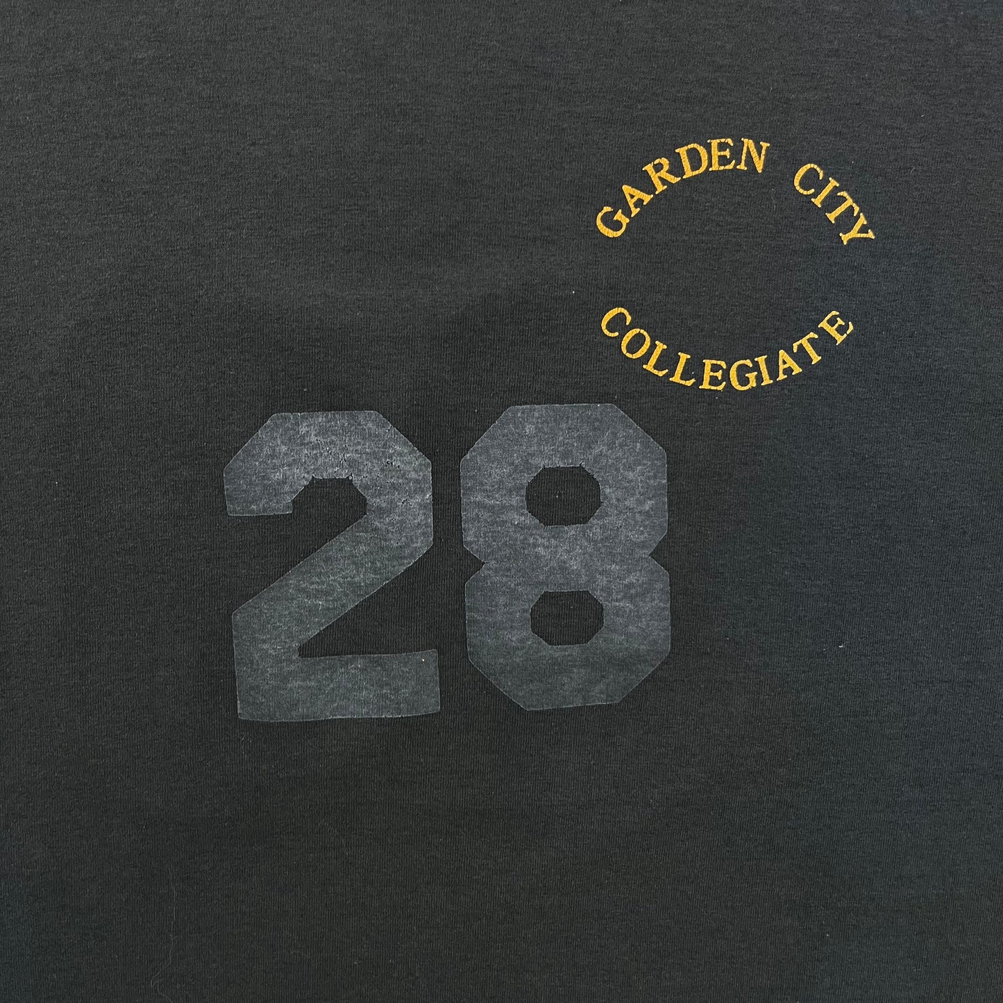 Vintage 90s USA Garden City Collegiate High School 28 Single Stitch T Shirt XL