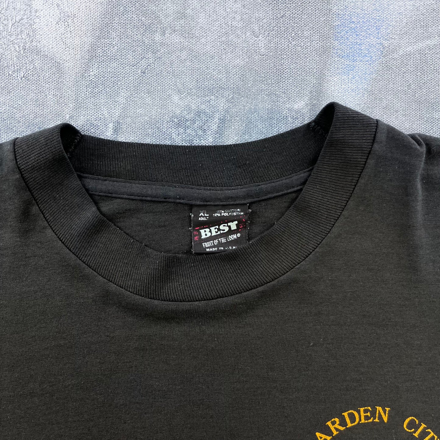 Vintage 90s USA Garden City Collegiate High School 28 Single Stitch T Shirt XL