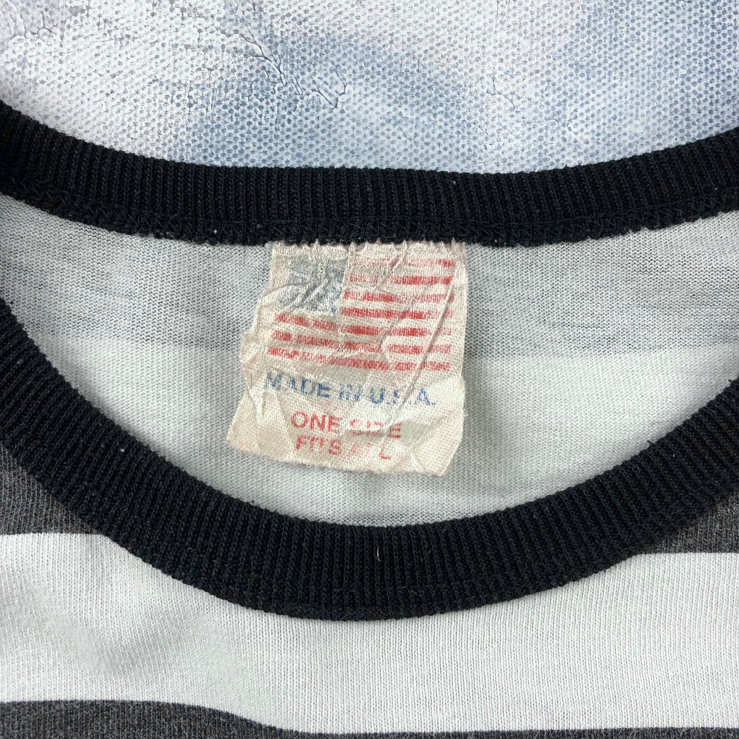 Vintage 90s USA Alcatraz Psycho Ward Outpatient Long T Shirt OSFA