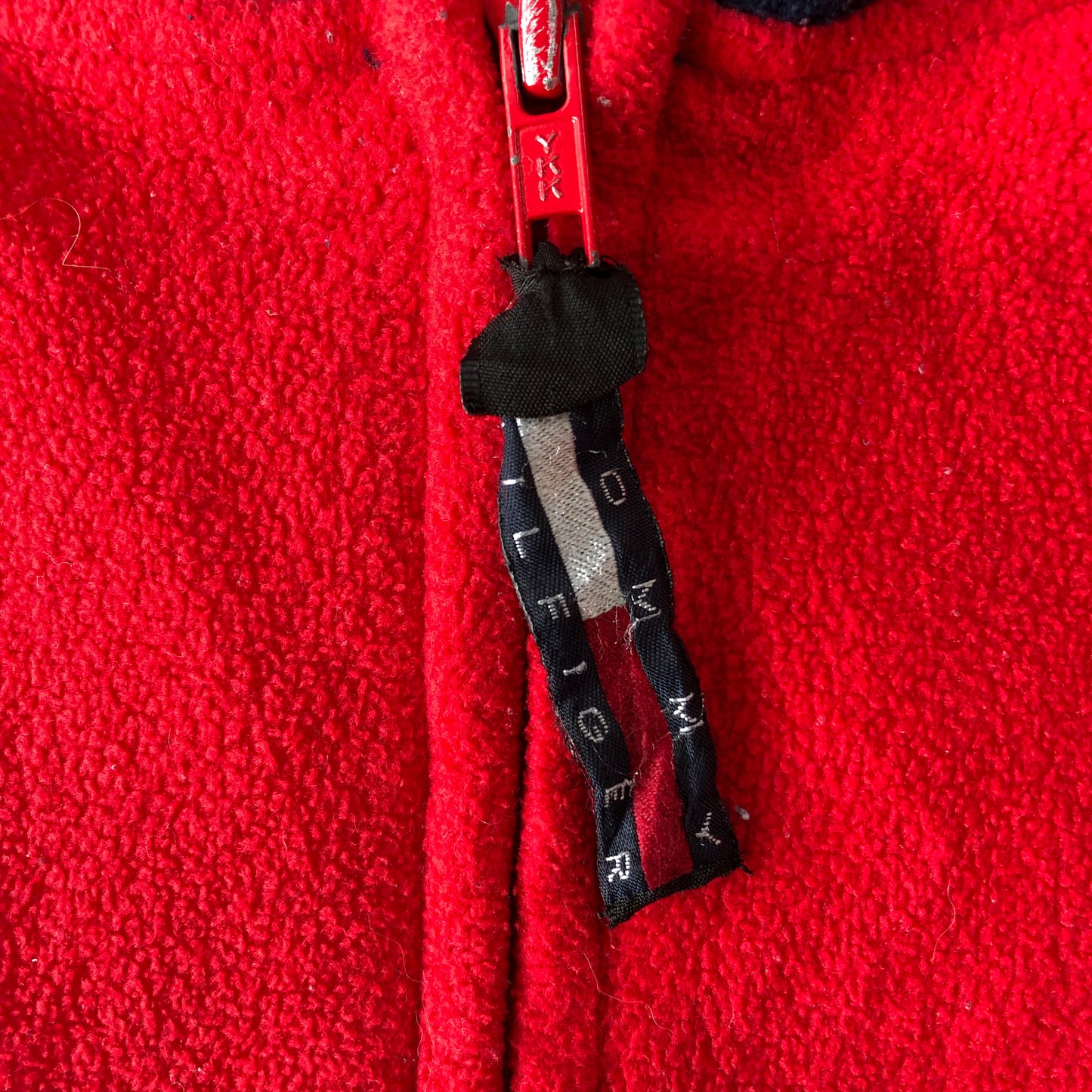 Tommy Hilfiger Retro Hooded Zip Fleece Sweatshirt L