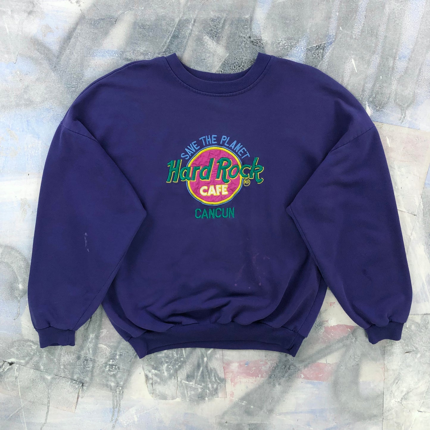 Vintage 90s Hard Rock Cafe Cancun Crewneck Sweatshirt M