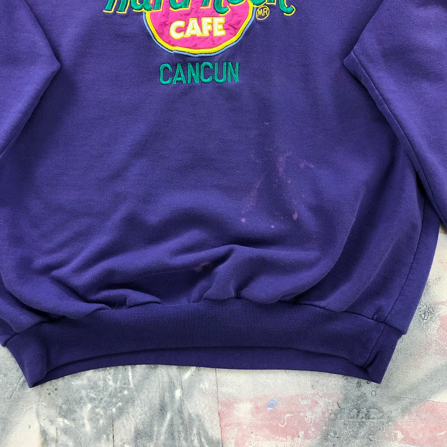 Vintage 90s Hard Rock Cafe Cancun Crewneck Sweatshirt M
