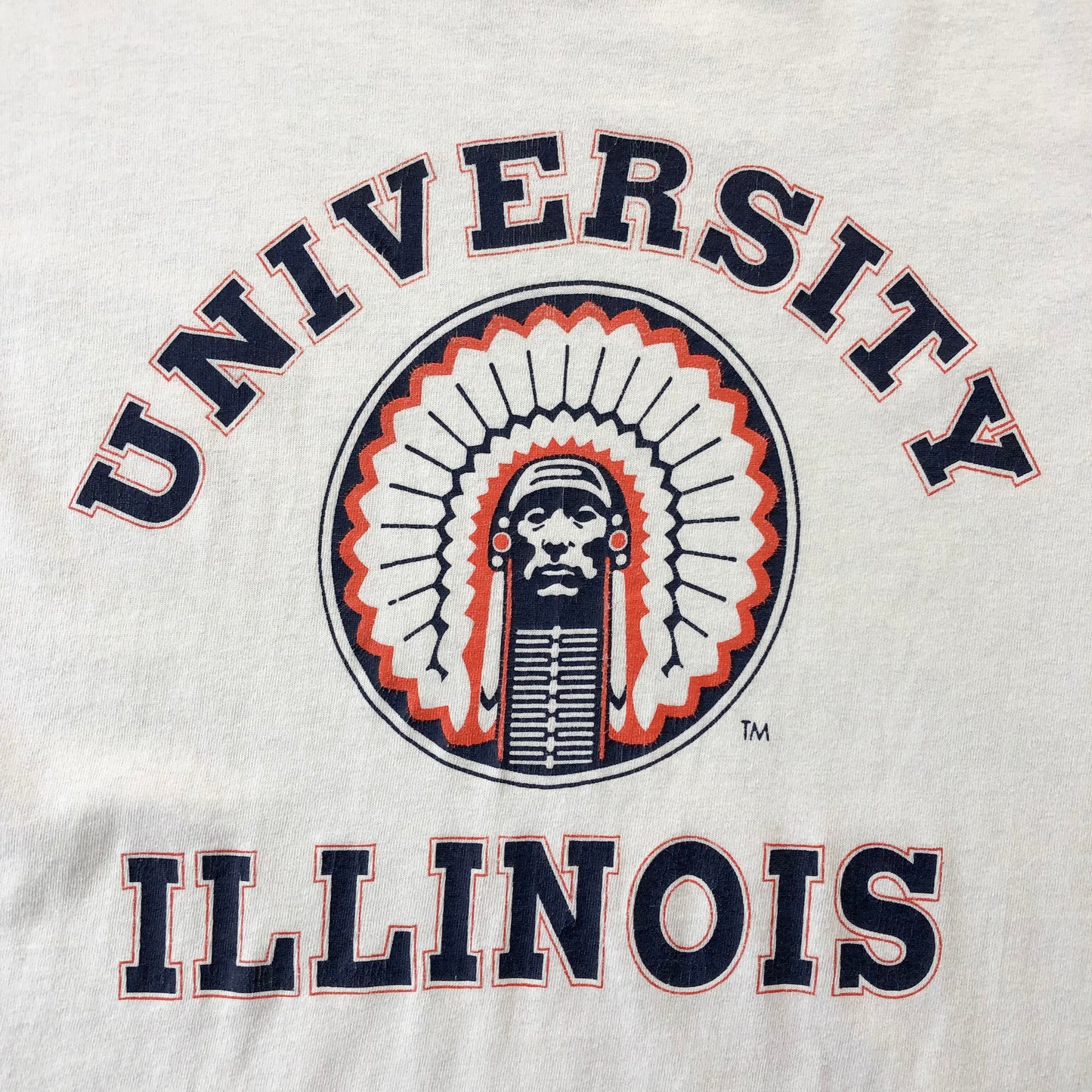 Vintage USA 90s University Of Illinois Chief Single Stitch Shirt M